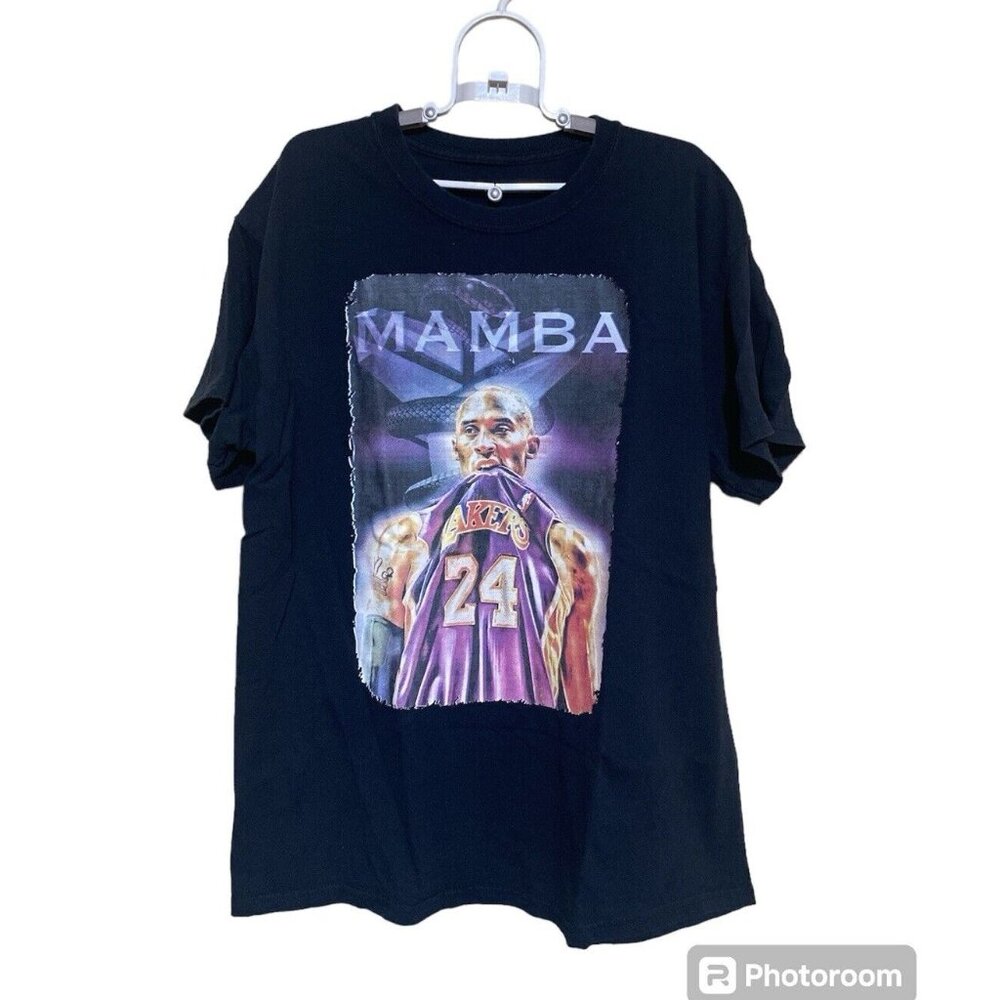 Kobe Bryant #24 Mamba T Shirt Size Medium Black